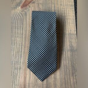 Classic Quiet Luxury Minimalist Clean Black and White Checkered Tie